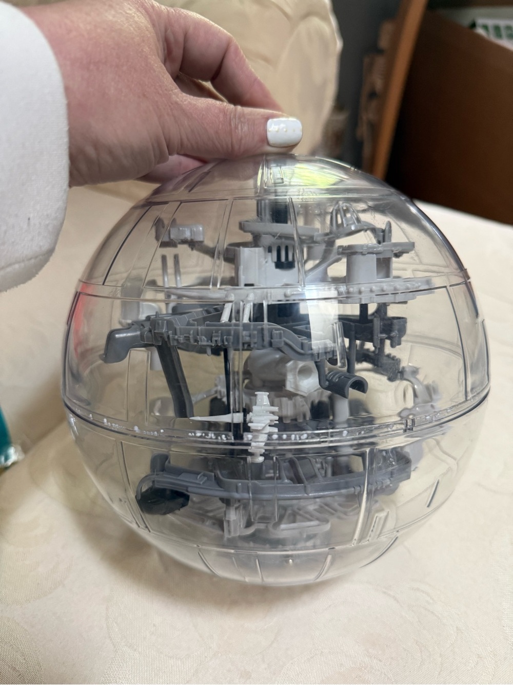 Star Wars Death Star Electronic Maze Puzzle Ball Tiger Electronics Tested Works